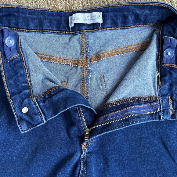 Zara Kids Stretchy High Waist Denim Skinny Fit Jean Girls Size 11/12 Y - Picture 2 of 4